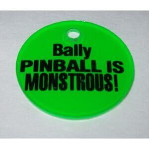 Elvira And The Party Monsters Original Pinball Machine Promo Keychain Monstrous